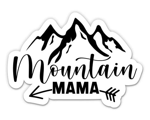 GT Graphics Express Mountain Mama - 3In Vinyl Sticker for Car Laptop Water Bottle Phone Waterproof Decal