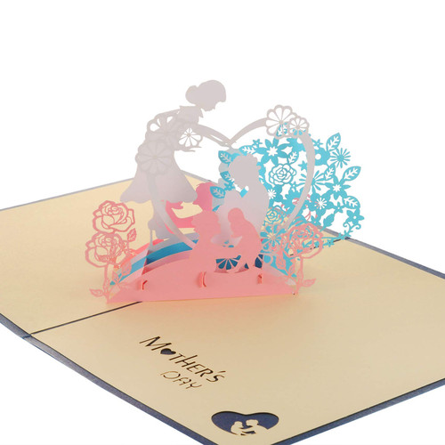 BMMYE Pop Up 3D Love Card,Mother's Day Card, Handmade Greeting Card for Mom, Anniversary Popup Flower Card, Birthday Card for Mom Wife Friend