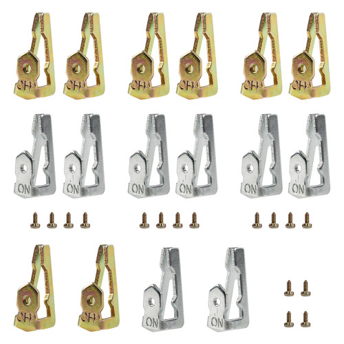 Pool Timer On Off Clips 156T1978A Compatible with Inter-Matic Time Switch Trippers for T100 Series Timers - 4 Pack (8 ON / 8 Off / 16 Screws)