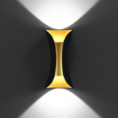 XEYOU Modern Wall Sconce Indoor Up Down LED Wall Lamp Waterproof IP65 Aluminum Wall Sconces 10W Hallway Wall Mounted Lighting Fixtures for Stair Living Room Pathway Staircase Bedroom Balcony