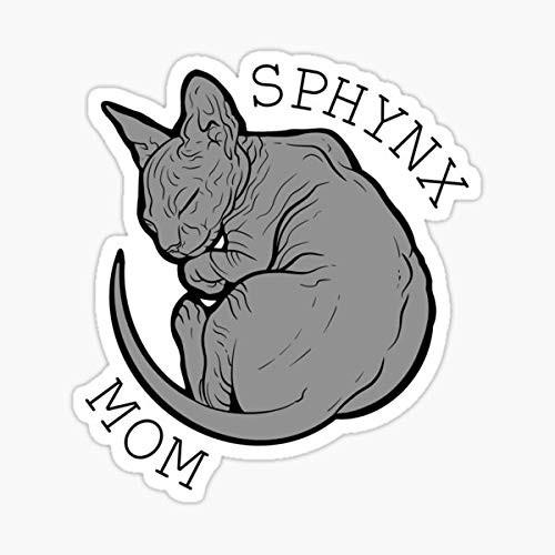 Sphynx mom Sticker - Sticker Graphic - Auto, Wall, Laptop, Cell, Truck Sticker for Windows, Cars, Trucks