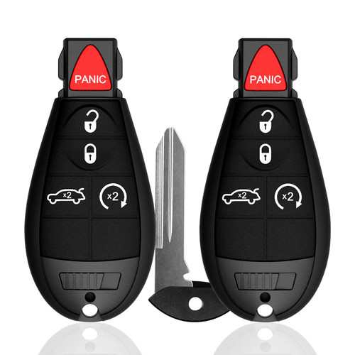 5 Buttons Key Fob fit for 2008-2014 Chrysler 300 for Dodge Challenger Durango Magnum for Jeep Grand Cherokee Keyless Entry Remote fob FCCID: M3N5WY783X 56046639AC 56046639AD 56046639AE-433Mhz