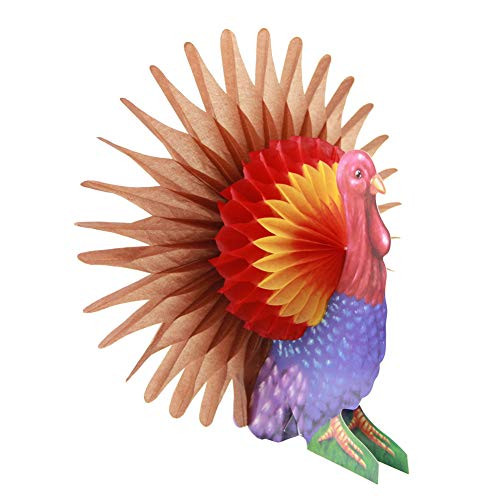 Thanksgiving Turkey Table Decorating Kit Tissue Turkey Honeycomb Centerpiece Harvest Party Supplies, 2Pcs Thanksgiving Turkey Table Decorating Kit Tissue Turkey Honeycomb Centerpiece Harvest Party Supplies, 2Pcs