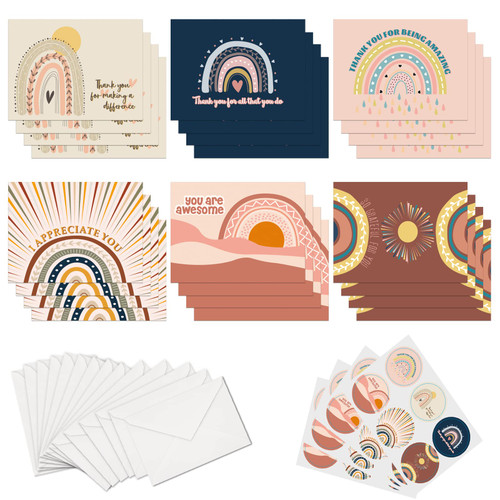 24 You Are Awesome Cards with Envelopes,Encouragement Notecards for Appreciation and Recognition-I Appreciate You,You Are Awesome,Thank You for Making a Difference Kudos Cards for Employee,Students,Teachers