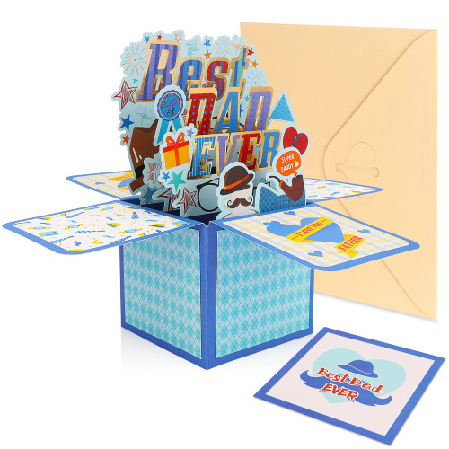 Lucleag Best Dad Ever 3D Greeting Card, Father's Day Pop Up Card, 3D Greeting Father's Day Card Handcrafted Cards, Pop Up Happy Father's Day Greeting Card, Father's Day 3D Card for Dad Husband Lucleag Best Dad Ever 3D Greeting Card, Father's Day Pop Up Card, 3D Greeting Father's Day Card Handcrafted Cards, Pop Up Happy Father's Day Greeting Card, Father's Day 3D Card for Dad Husband
