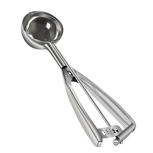Cookie Scoop Ice Cream Scoop Melon Scoop 18/8 Stainless Steel with Trigger Cupcake Scoops (2.7Oz)