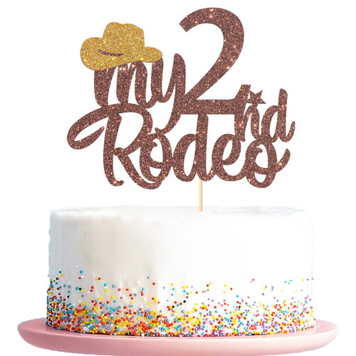 My 2nd Rodeo Cake Topper, Cowboy Cowgirl Theme Party Supplies, Western Kids First Rodeo Party / Baby Shower Decor, Happy 2 Years Old Birthday Party, Brown My 2nd Rodeo Cake Topper, Cowboy Cowgirl Theme Party Supplies, Western Kids First Rodeo Party / Baby Shower Decor, Happy 2 Years Old Birthday Party, Brown