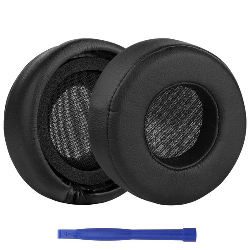 Mixr Ear Pads, BUTIAO Replacement Protein Leather Earpads Ear Cushion Cups Cover Muffs Repair Parts for Monster Beats by Dr. Dre Mixr Wired On-Ear Headphones - Black