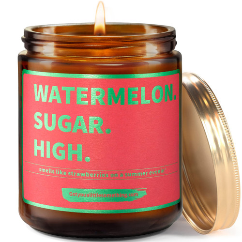 Watermelon Sugar High - Handmade Natural Soy Candle - Harry Styles Candle - Harry Merch - Harry S One Direction Present Idea Music Themed Gift for Fans Watermelon Sugar High - Handmade Natural Soy Candle - Harry Styles Candle - Harry Merch - Harry S One Direction Present Idea Music Themed Gift for Fans