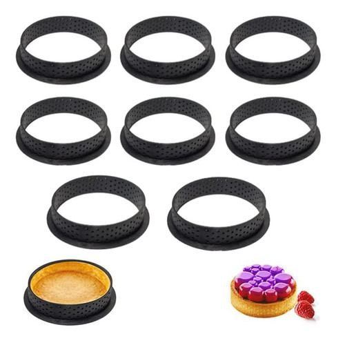 Tart Ring Molds, Hsxxf 8pcs Round Shape Cake Molds Mousse Circle Mini Tart Rings for Baking Muffin Mousse Cake Circle Cutter (8) Tart Ring Molds, Hsxxf 8pcs Round Shape Cake Molds Mousse Circle Mini Tart Rings for Baking Muffin Mousse Cake Circle Cutter (8)