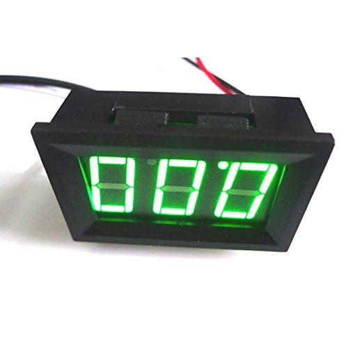 GEREE Green LED Display Amp Panel Meters DC 0-10A Digital Ammeter Ampere Meter Tester