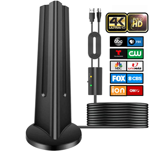 TV Antenna, 2023 Newest HDTV Indoor Digital TV Antenna 300 Miles Range with Amplifier Signal Booster 4K HD Free Local Channels Support All Television -10ft High Performance Coax Cable TV Antenna, 2023 Newest HDTV Indoor Digital TV Antenna 300 Miles Range with Amplifier Signal Booster 4K HD Free Local Channels Support All Television -10ft High Performance Coax Cable