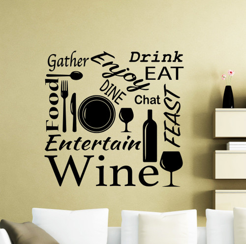 Kitchen Wall Decal Word Cloud Wine Eat Food Decor Dining Room Vinyl Sticker Lettering Gift Room Art Stencil Decor Mural Removable Poster 138ct Kitchen Wall Decal Word Cloud Wine Eat Food Decor Dining Room Vinyl Sticker Lettering Gift Room Art Stencil Decor Mural Removable Poster 138ct