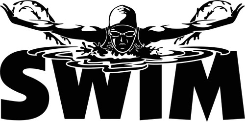 Swim Wall Decal Swimmer Gift Sport Swimming Pool Sign Fitness Gym Decor Idea Bedroom Office Vinyl Sticker Bathroom Decor Art Motivational Poster Mural Swim Print Stencil 874