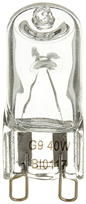 Brite Innovations G9 Halogen Bulb, 40 Watt - 2 Pack - Energy Saving - Dimmable - Soft White 2700K - 120V - Q40, CL, T4 JD Type, Clear Light Bulb