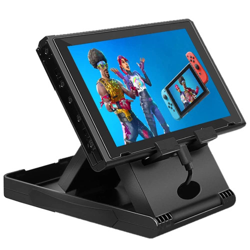 CKXIN Switch Foldable Stand, Adjustable Playstand Compatibe with Nintendo Switch Console, Portable Compact Play Stand Mount with 3 Height Settings