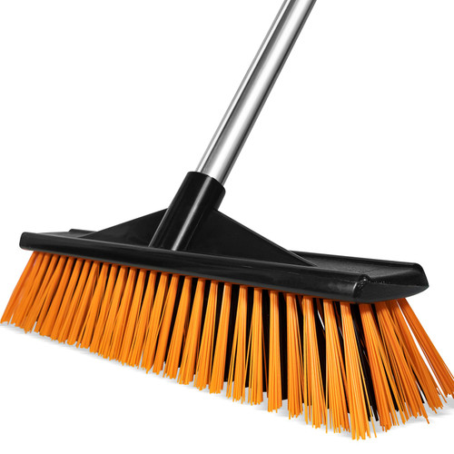 16" Heavy Push Broom for Outdoor Floor Cleaning Heavy Duty Outdoor Broom with 54" Long Handle,Outdoor Broom for Deck,Driveway,Garage,Yard,Deck,Patio,Warehouse,Concrete 16" Heavy Push Broom for Outdoor Floor Cleaning Heavy Duty Outdoor Broom with 54" Long Handle,Outdoor Broom for Deck,Driveway,Garage,Yard,Deck,Patio,Warehouse,Concrete