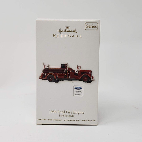 Hallmark Keepsake Ornament 1936 Ford Fire Engine 2012