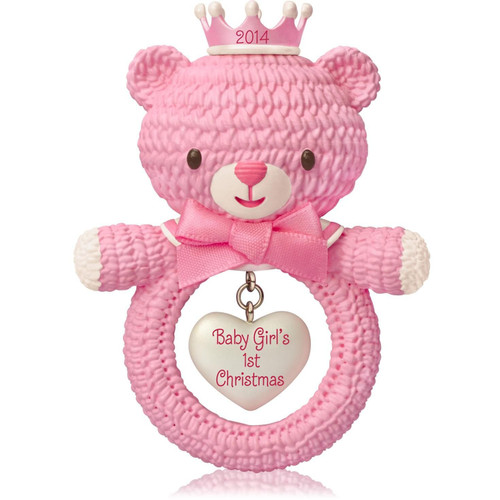 Hallmark Keepsake Ornament Baby Girl's First Christmas 2014