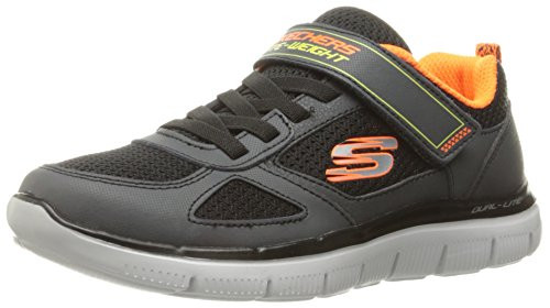 Skechers Kids Boys' Flex Advantage 2.0 Sneaker,Charcoal/Black,12.5 M US Little Kid