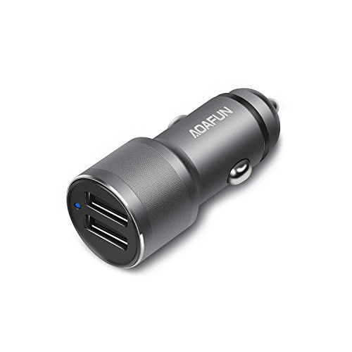 AOAFUN 4.8A 24W Dual USB Car Charger,for iPhone X/8/7/Plus, iPad Pro/Air 2/Mini, Galaxy S7/S6/Edge/Plus, Note 5/4, LG, Nexus, HTC and More