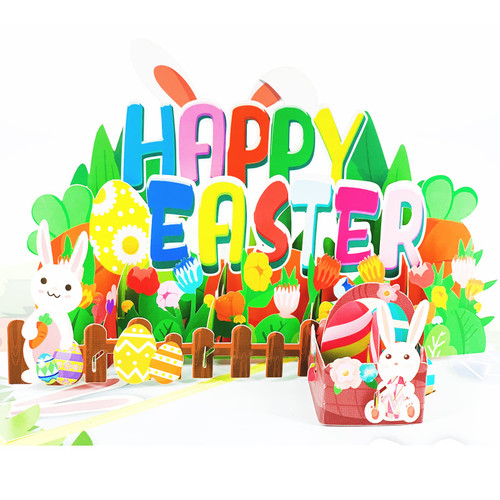 Happydaydayup Easter Cards - Handmade 3D Greeting With Envelopes Happy Gift Funny Pop Up For Kids Men Women Husband Wife Son Daughter Friend Family Holiday Gifts (Easter Card 2 Pack) Happydaydayup Easter Cards - Handmade 3D Greeting With Envelopes Happy Gift Funny Pop Up For Kids Men Women Husband Wife Son Daughter Friend Family Holiday Gifts (Easter Card 2 Pack)