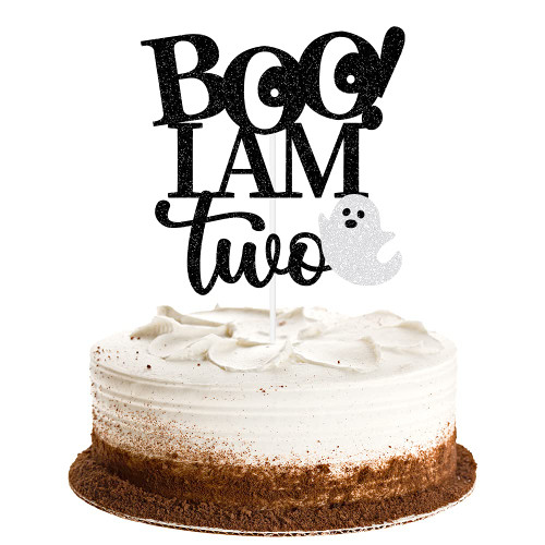 NANAGALI Boo I'm Two Cake Topper Black Glitter- Halloween 2nd Birthday, Halloween Birthday Cake Decorations With Ghost, Halloween 2nd Birthday Party Decorations, Here for the Boos Decorations NANAGALI Boo I'm Two Cake Topper Black Glitter- Halloween 2nd Birthday, Halloween Birthday Cake Decorations With Ghost, Halloween 2nd Birthday Party Decorations, Here for the Boos Decorations