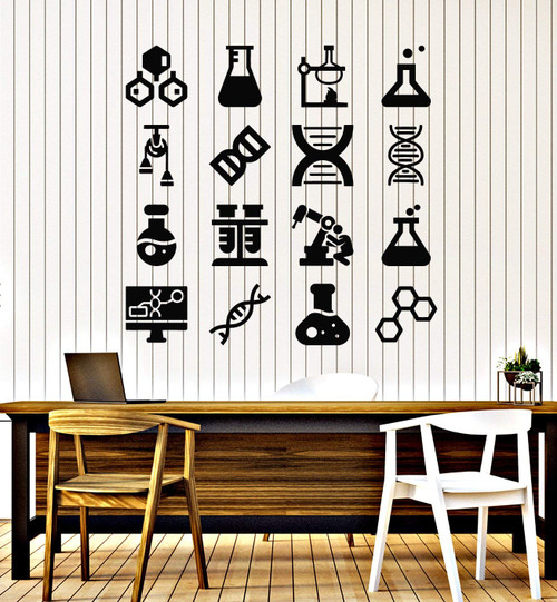 Vinyl Wall Decal Genealogy Biology Chemistry Science School Laboratory Class Stickers Mural Large Decor (g1677) Black Vinyl Wall Decal Genealogy Biology Chemistry Science School Laboratory Class Stickers Mural Large Decor (g1677) Black