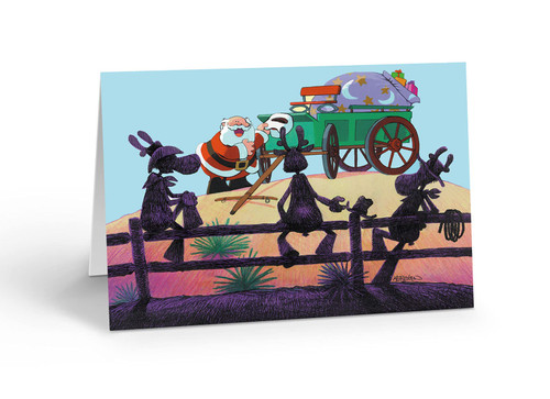 Stonehouse Collection Western Santa Christmas Cards - 18 Christmas Cards & Envelopes - Cowboys and Wagon Stonehouse Collection Western Santa Christmas Cards - 18 Christmas Cards & Envelopes - Cowboys and Wagon