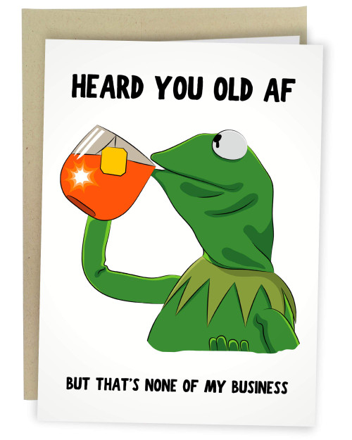 Sleazy Greetings Funny Meme Birthday Card For Him Or Her | 30th 40th 50th Birthday Card | Old AF Card Sleazy Greetings Funny Meme Birthday Card For Him Or Her | 30th 40th 50th Birthday Card | Old AF Card