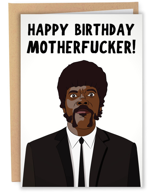 Sleazy Greetings Funny Happy Birthday Card For Men Women | Samuel L Jackson Rude Bday Card For Him Or Her | Dirty Adult Friend Birthday Card with Envelope Sleazy Greetings Funny Happy Birthday Card For Men Women | Samuel L Jackson Rude Bday Card For Him Or Her | Dirty Adult Friend Birthday Card with Envelope