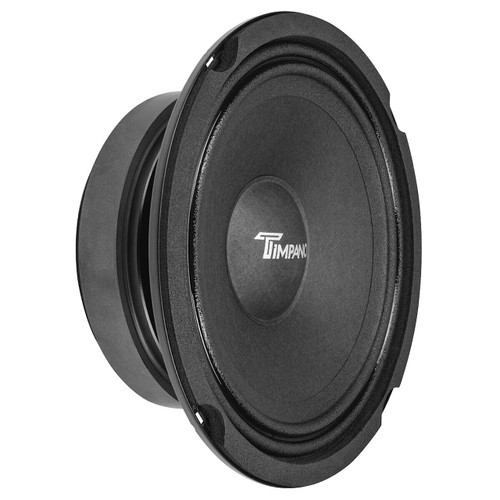 Timpano TPT-MD6 Slim, 6.5" Shallow Mid Range Loudspeaker for Pro Car Audio, 8 Ohms, 100 Watts RMS Power, 200 Watts Continuous Power, 1.5" in Voice Coil, 94dB Sensitivity, (Single)