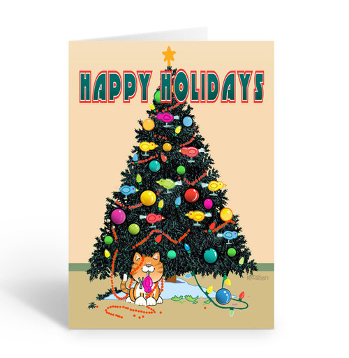 Stonehouse Collection Funny Cat Christmas Cards - 12 Holiday Boxed Cards & Envelopes - Cat Mischief - USA Made Stonehouse Collection Funny Cat Christmas Cards - 12 Holiday Boxed Cards & Envelopes - Cat Mischief - USA Made