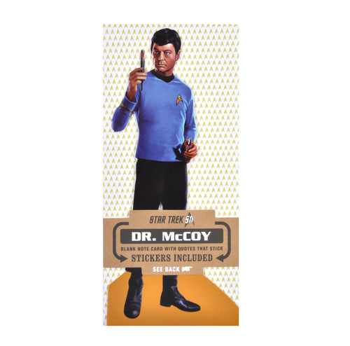 Star Trek Leonard McCoy Quotable Notable - Greeting Card and Sticker Sheet - Envelope Included