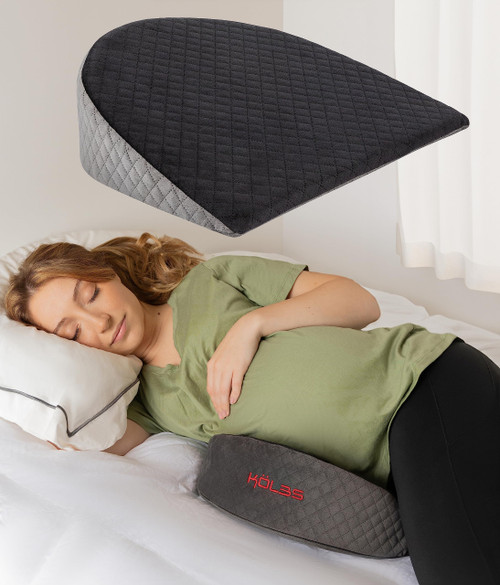 K?lbs Bed Wedge Pillow with Memory Foam Top | Chic Jacquard Cover | Wedge Pillow for Sleeping and Acid Reflux, Heartburn, GERD
