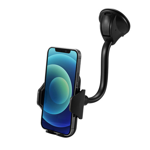 LAX Gadgets Cup Holder Phone Mount for Car, Car Phone Holder Mount, Cell Phone Holder Car, Phone Stand for Car, Cup Phone Holder for Car, Cradles Type Car Phone Cup Holder with Flexible Neck - Black