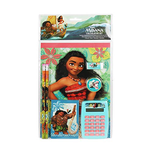 Disney Moana 7 piece Fun Calculator Set