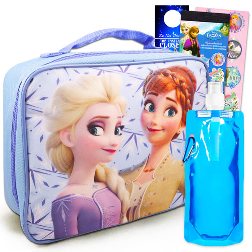 Disney Frozen Lunch Box for Girls Set - Disney Frozen Lunch Box, Water Bottle, Stickers, More | Disney Frozen Lunch Bag Disney Frozen Lunch Box for Girls Set - Disney Frozen Lunch Box, Water Bottle, Stickers, More | Disney Frozen Lunch Bag