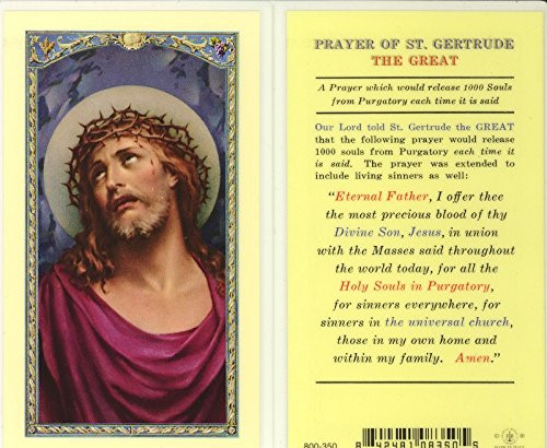 WJ Hirten E24-114 Prayer of Saint Gertrude The, Holy Cards