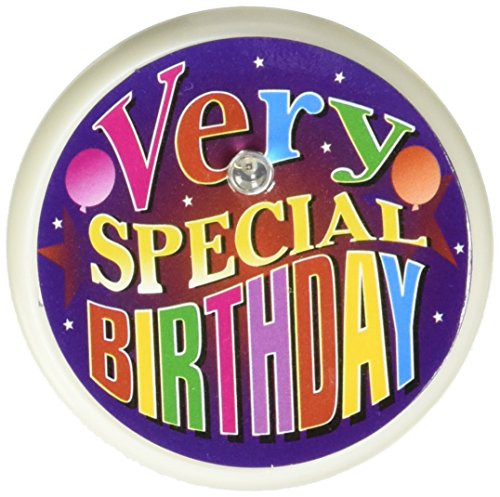 Beistle BL031 Very Special Birthday Blinking Button, 2-Inch