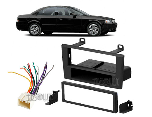 Absolute USA ABS99-5000 Fits Lincoln LS Series 2000-2003 Single DIN Stereo Harness Radio Install Dash Kit Package