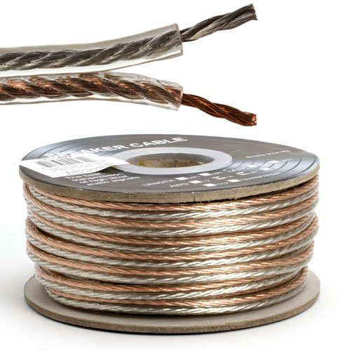 Cmple Bulk Speaker Wire, 16-Gauge 2-Conductor, 100-Feet Spool