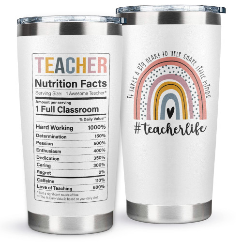 Teacher Gifts for Women - Teacher Appreciation Gifts - Cool Gifts for Teachers Women - Funny Teacher Gift Ideas - Unique Teacher Appreciation - Teacher Birthday Gifts - 20 Oz Teacher Tumbler Teacher Gifts for Women - Teacher Appreciation Gifts - Cool Gifts for Teachers Women - Funny Teacher Gift Ideas - Unique Teacher Appreciation - Teacher Birthday Gifts - 20 Oz Teacher Tumbler