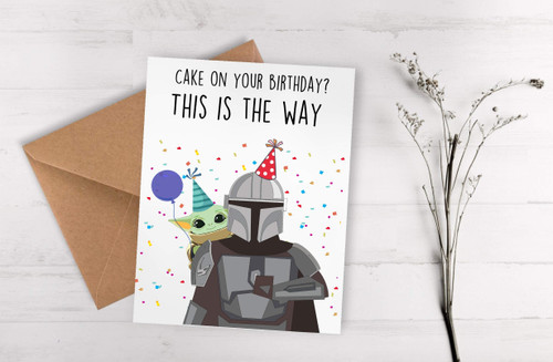 BALOR, This Is The Way Cake On Your Birthday Card For Her,Card For Him,Birthday Gift,Funny Birthday,Merchandise,40th Bday,50th Bday,60th Bday,4.25 x 5.5 Folded Cardstock Greeting Card BALOR, This Is The Way Cake On Your Birthday Card For Her,Card For Him,Birthday Gift,Funny Birthday,Merchandise,40th Bday,50th Bday,60th Bday,4.25 x 5.5 Folded Cardstock Greeting Card