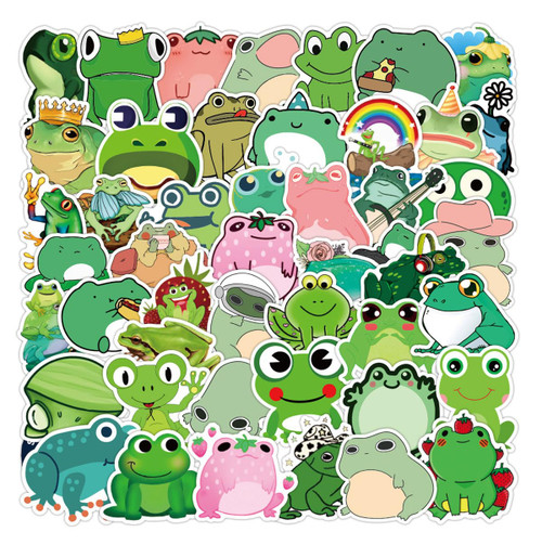 50 pcs Frog Doodle Stickers for Teens Kids Vinyl Waterproof Frog Stickers DIY Laptop Phone Car Water Bottles Guitar Skateboard Computer Graffiti Sticker 50 pcs Frog Doodle Stickers for Teens Kids Vinyl Waterproof Frog Stickers DIY Laptop Phone Car Water Bottles Guitar Skateboard Computer Graffiti Sticker