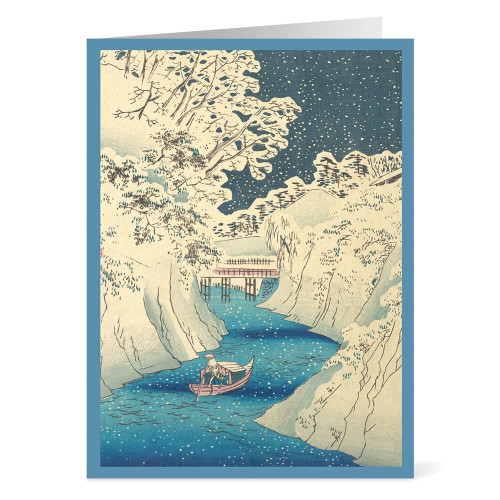 Hiroshige Christmas Cards Holiday Cards Merry Christmas Cards Boxed Christmas Cards Greeting Cards, Inside: Season's Greetings, Box 15 with Envelopes Hiroshige Christmas Cards Holiday Cards Merry Christmas Cards Boxed Christmas Cards Greeting Cards, Inside: Season's Greetings, Box 15 with Envelopes