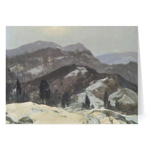 The Metropolitan Museum of Art Boxed Christmas Cards Holiday Cards Xmas Greeting Cards, Vintage Snow Mountain Image, Inside: Season's Greetings, Box 20 with Envelopes The Metropolitan Museum of Art Boxed Christmas Cards Holiday Cards Xmas Greeting Cards, Vintage Snow Mountain Image, Inside: Season's Greetings, Box 20 with Envelopes