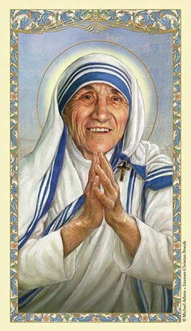 Christian Brands St. Teresa of Calcutta Holy Card - 25/pk