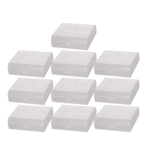 Fielect Battery Storage Case Holder for AAA Model Battery 4 Capacity 10Pcs