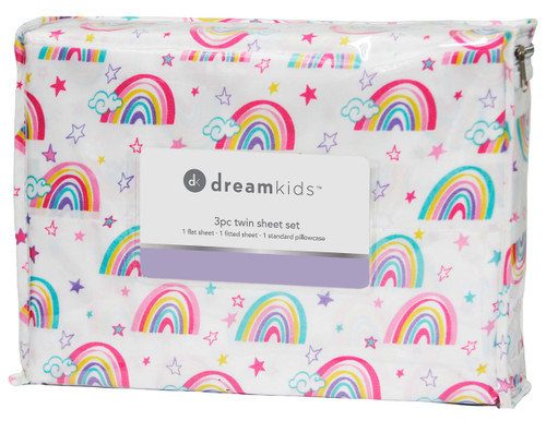 LITTLE CELEBRITY Twin Sheet Set | Kids Sheet & Pillowcase Sets | Twin Sheets for Boys Girls, Fitted Sheet, Top Sheet, Pillowcase | Twin Sheets Set | Twin Bed Sheets | Bed Sheets Twin (Big Dreams)